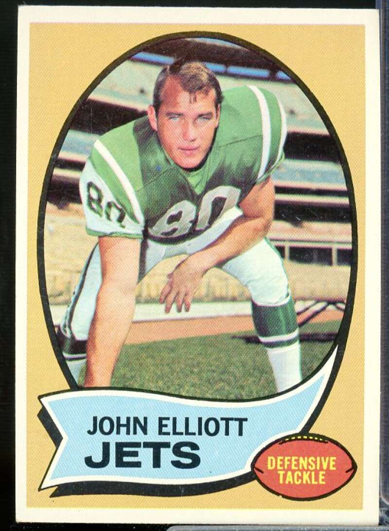 John Elliott Rookie Card 1970 Topps #54  Image 1