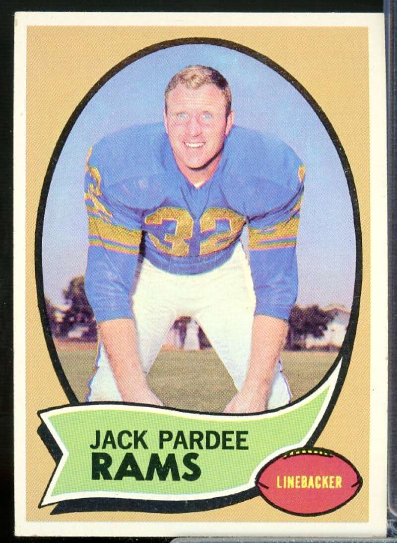 Jack Pardee Card 1970 Topps #68  Image 1