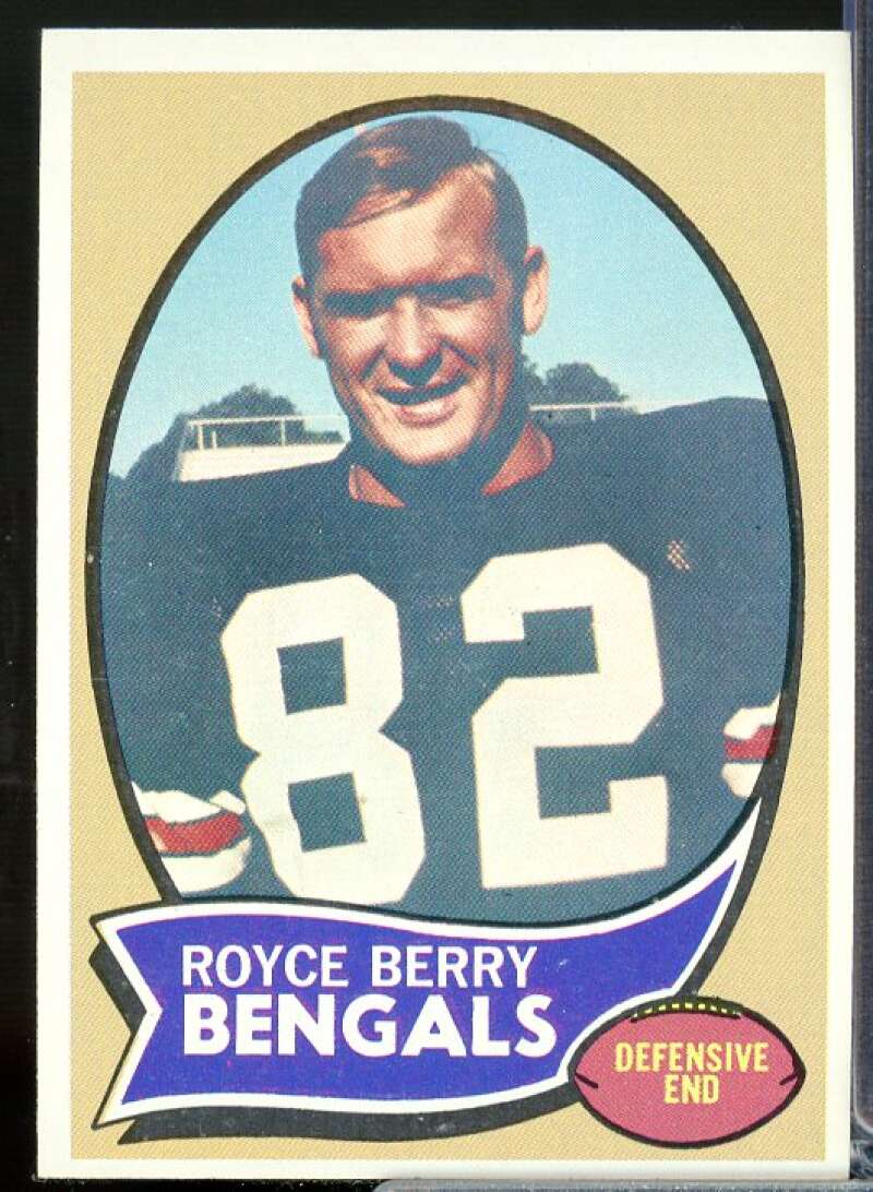 Royce Berry Rookie Card 1970 Topps #86  Image 1