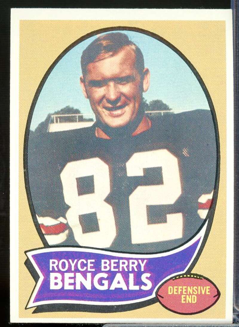 Royce Berry Rookie Card 1970 Topps #86  Image 1