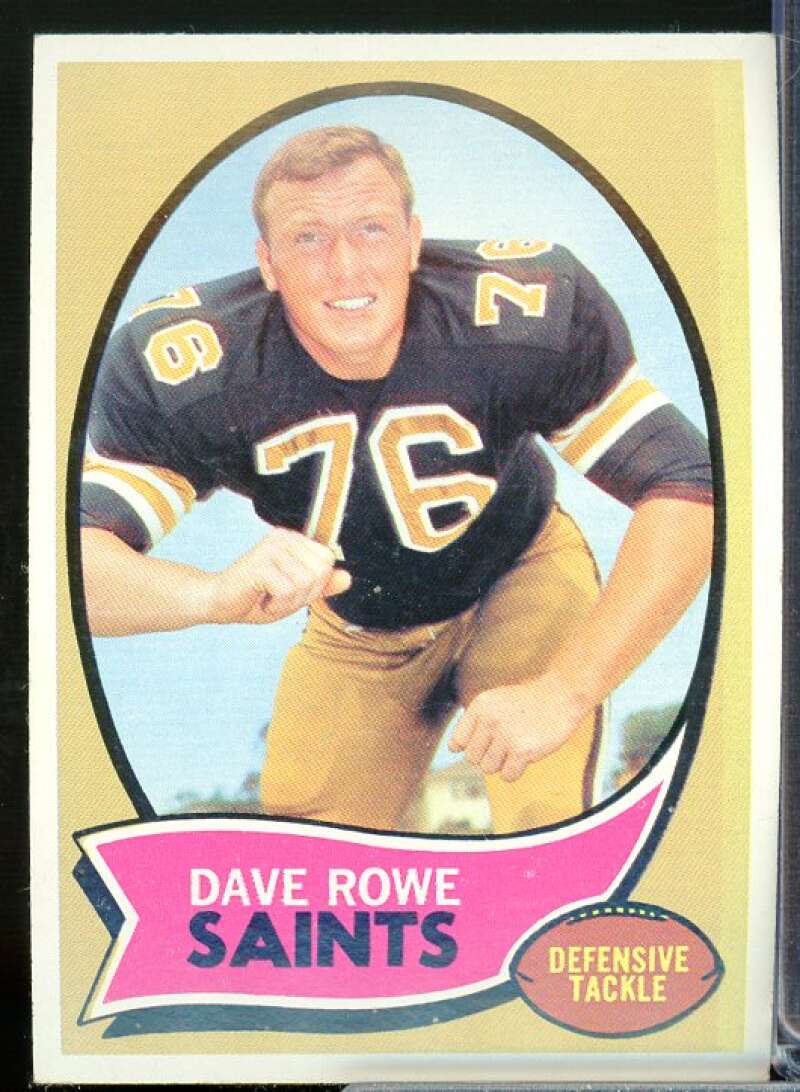 Dave Rowe Rookie Card 1970 Topps #101  Image 1