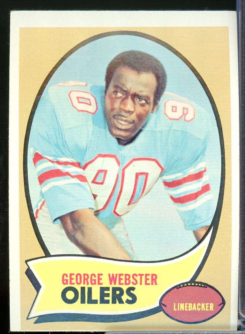 George Webster Rookie Card 1970 Topps #120  Image 1