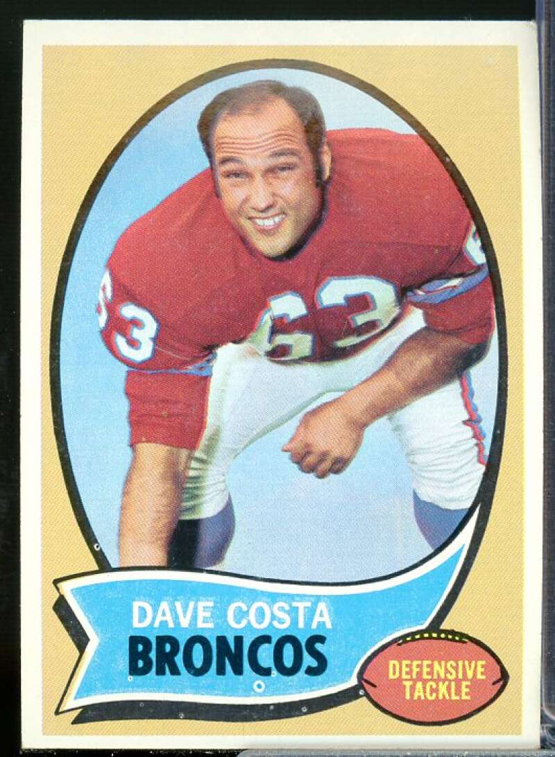 Dave Costa Card 1970 Topps #122  Image 1