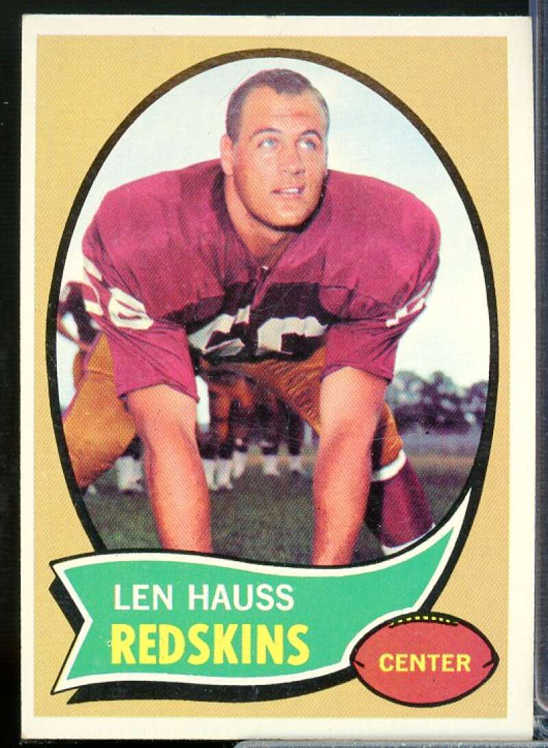 Len Hauss Card 1970 Topps #124  Image 1