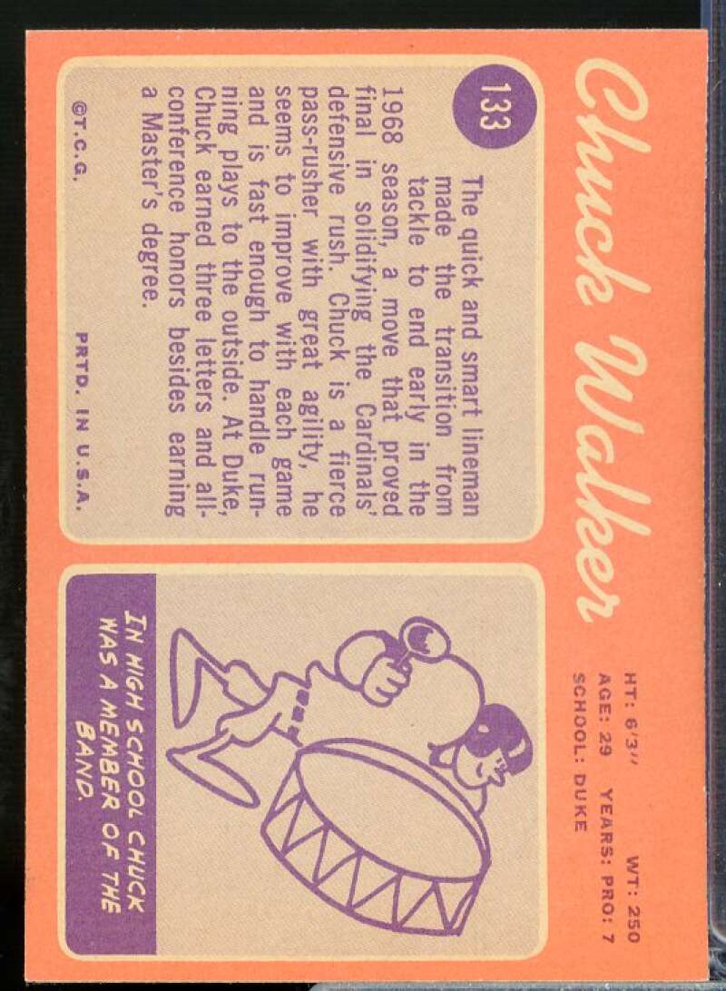 Chuck Walker Rookie Card 1970 Topps #133  Image 2