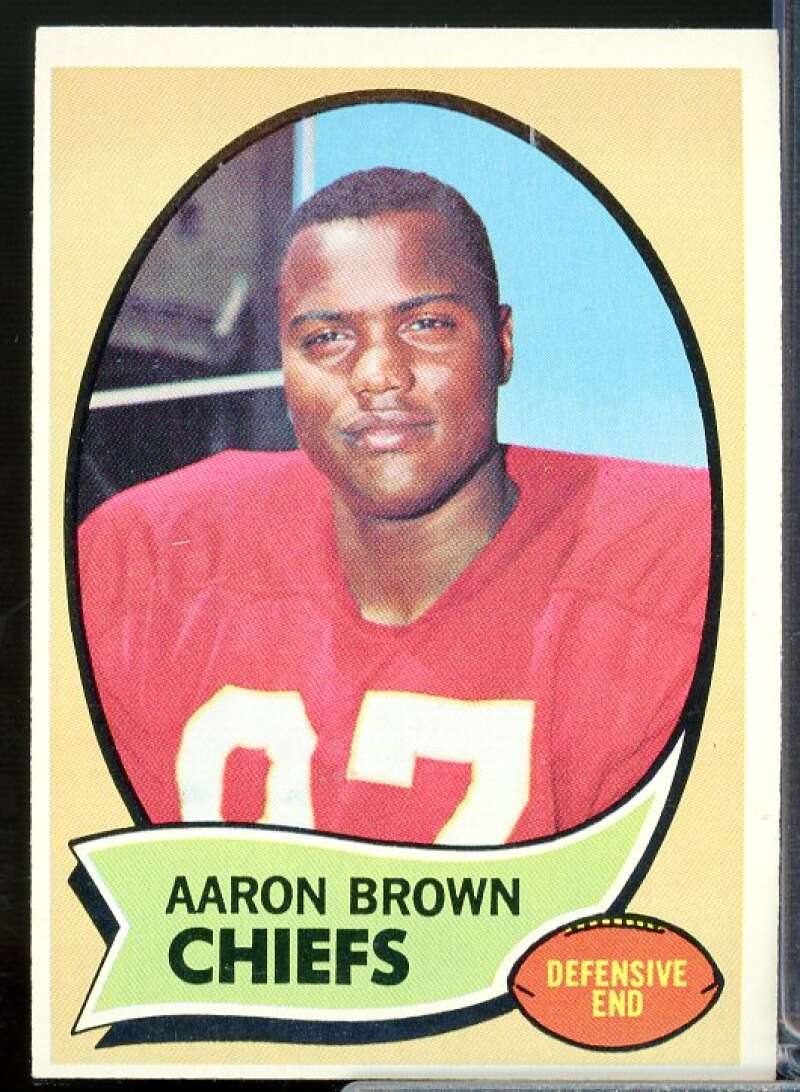 Aaron Brown Rookie Card 1970 Topps #202  Image 1