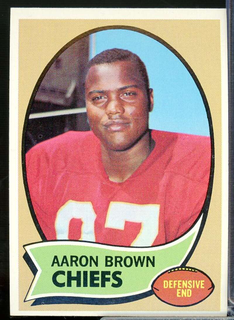 Aaron Brown Rookie Card 1970 Topps #202  Image 1