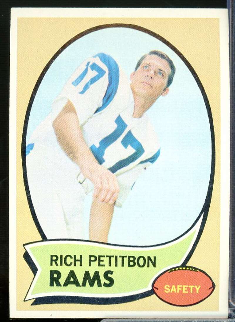 Richie Petitbon Card 1970 Topps #203  Image 1