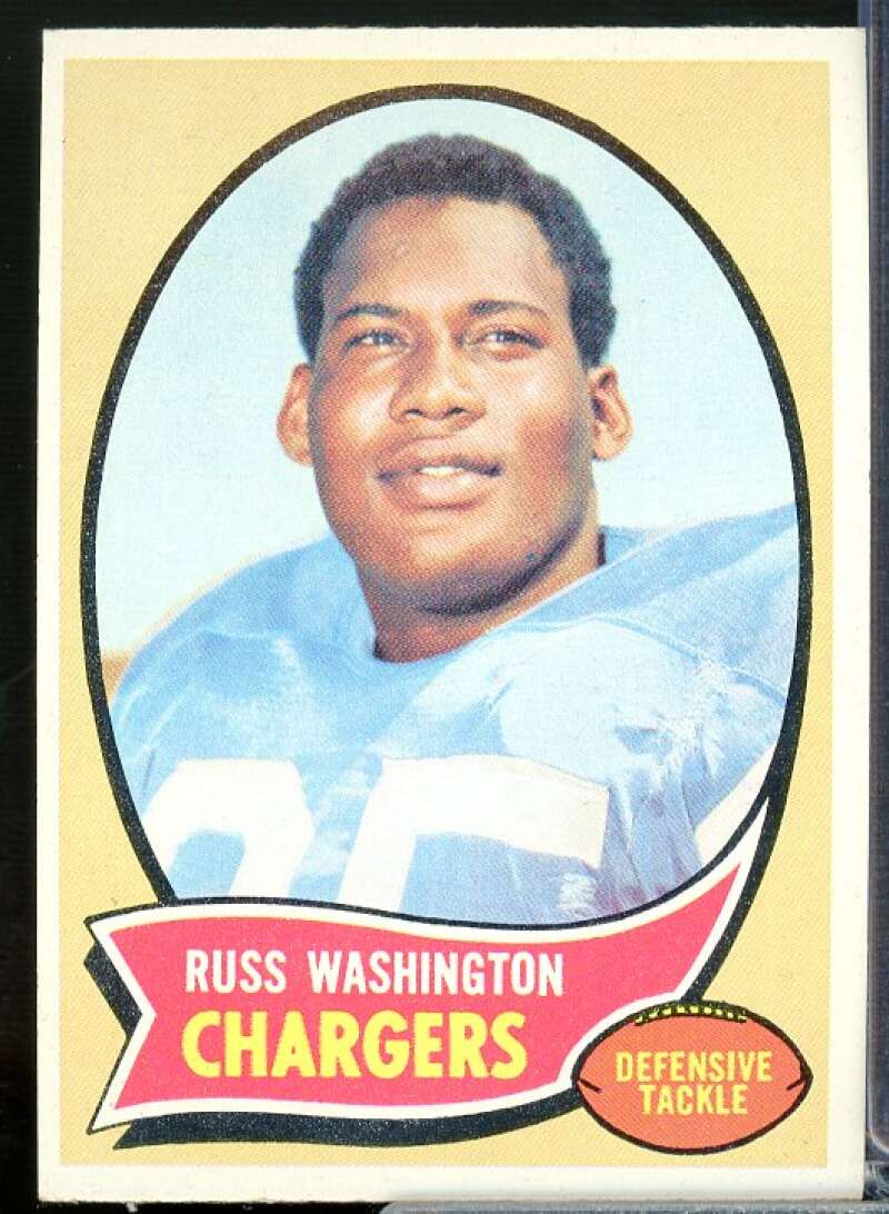 Russ Washington Rookie Card 1970 Topps #206  Image 1