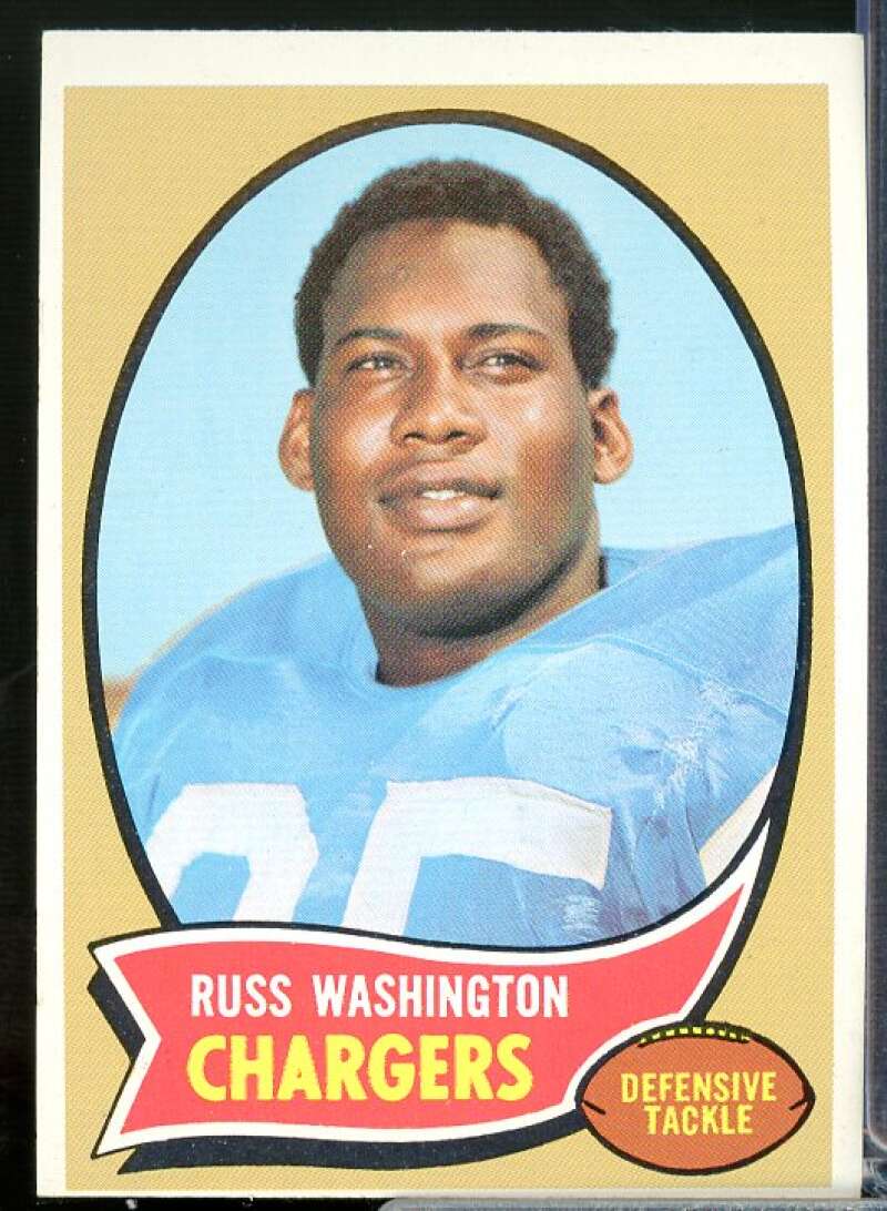 Russ Washington Rookie Card 1970 Topps #206  Image 1