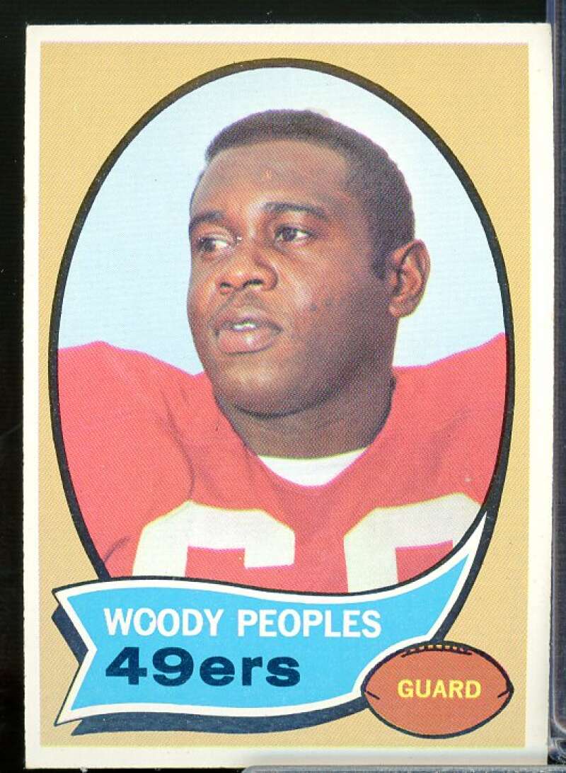 Woody Peoples Rookie Card 1970 Topps #207  Image 1