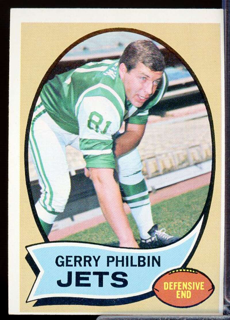 Gerry Philbin Card 1970 Topps #226  Image 1