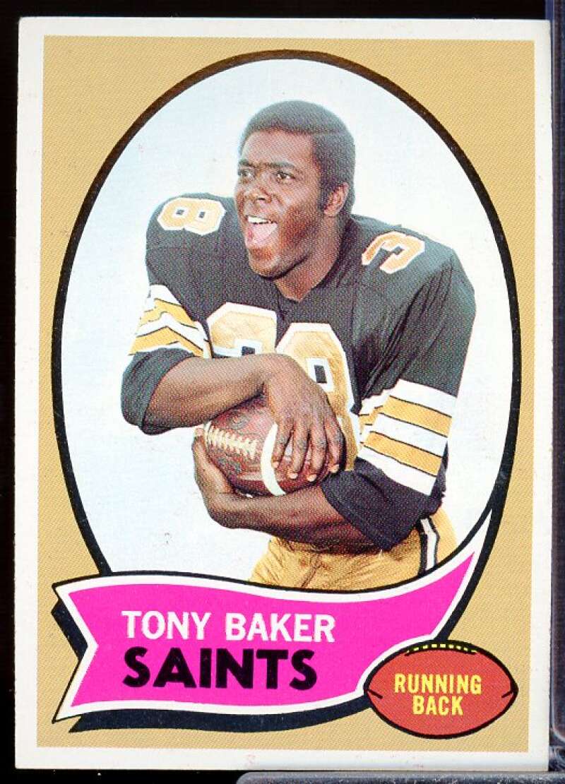 Tony Baker FB Rookie Card 1970 Topps #243  Image 1