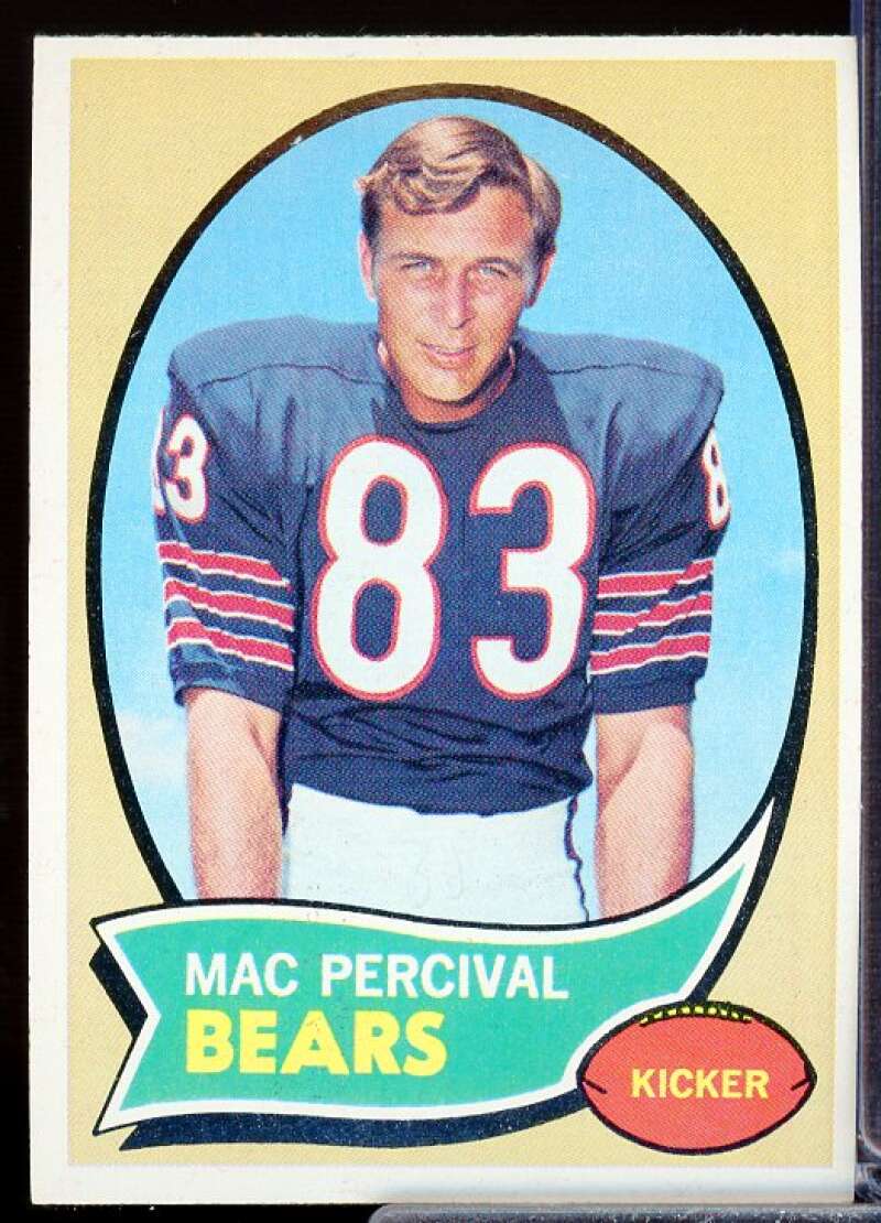 Mac Percival Rookie Card 1970 Topps #256  Image 1