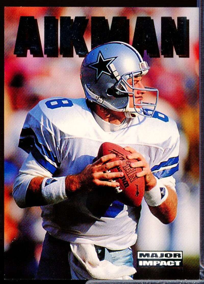 Troy Aikman Card 1992 SkyBox Impact Major Impact #M11  Image 1