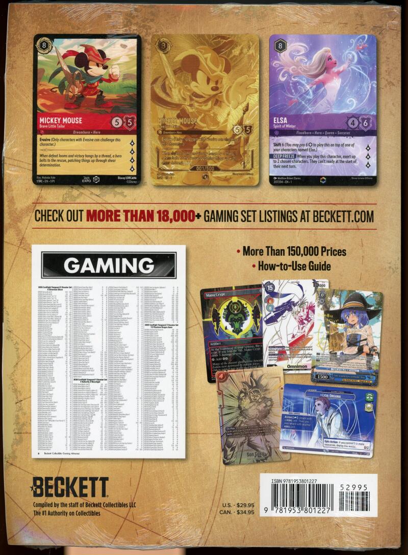 2025 Beckett Collectibles Gaming Almanac Card Price Guide 15th Edition  Image 2