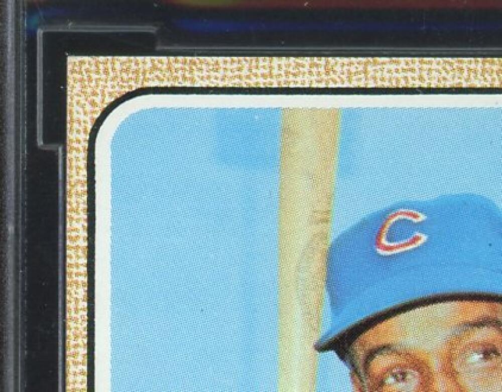 1968 Topps #355 Ernie Banks Card BGS BCCG 9 Near Mint+ Image 3