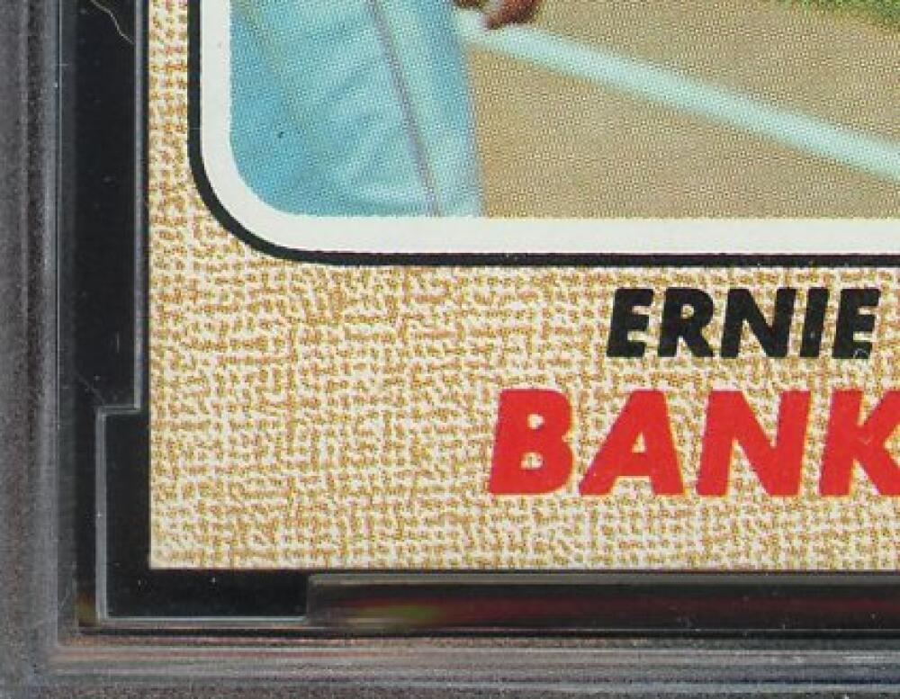 1968 Topps #355 Ernie Banks Card BGS BCCG 9 Near Mint+ Image 5
