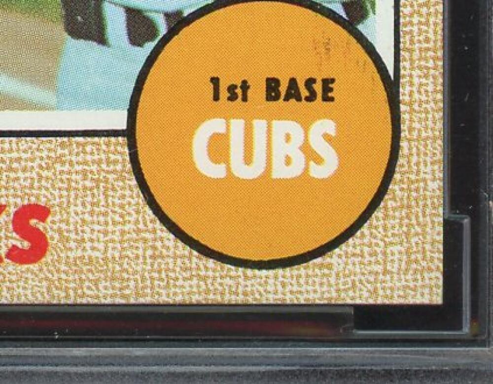1968 Topps #355 Ernie Banks Card BGS BCCG 9 Near Mint+ Image 6