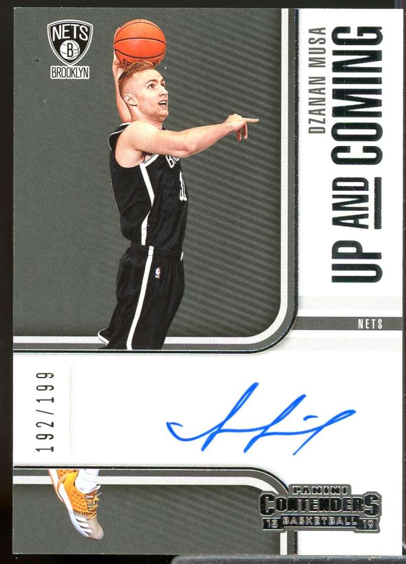Dzanan Musa Rookie 2018-19 Panini Contenders Up and Coming Rookie Autographs #40  Image 1