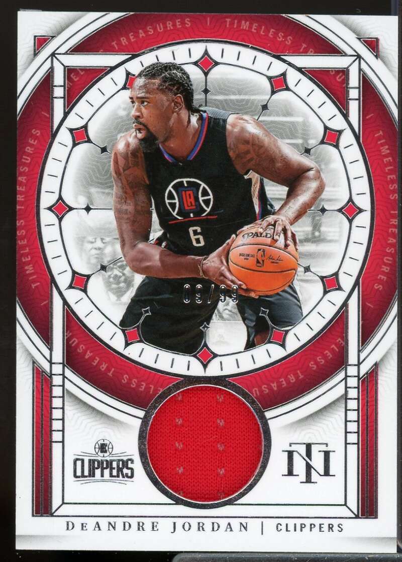DeAndre Jordan 2023-24 National Treasures Timeless Treasures Jersey Materials #8  Image 1