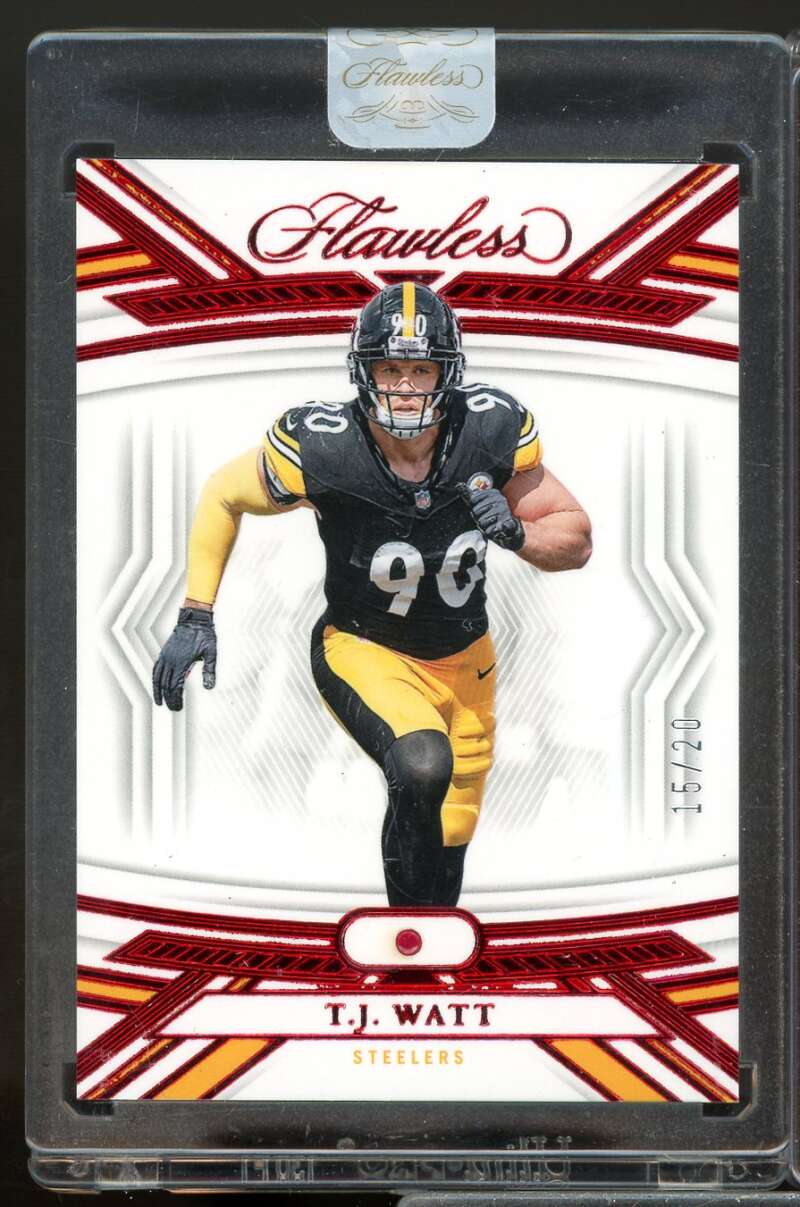 T.J. Watt /20 Card 2023 Panini Flawless #56  Image 1