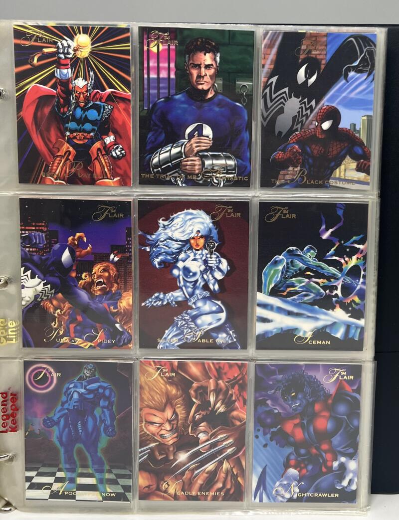 1994 Flair Marvel Annual Binder Complete Set 1-150 Image 2