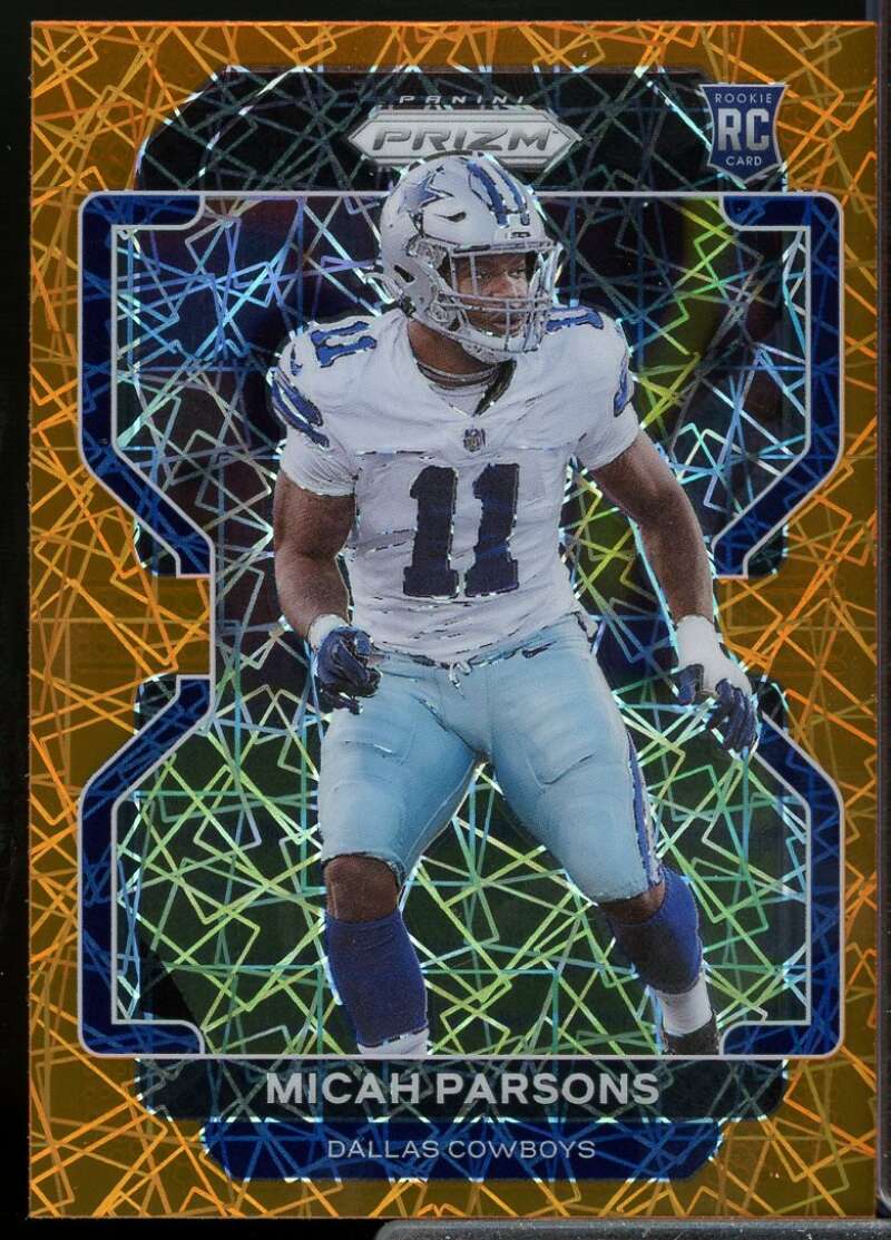 Micah Parsons Rookie Card 2021 Panini Prizm Prizms Lazer #382  Image 1