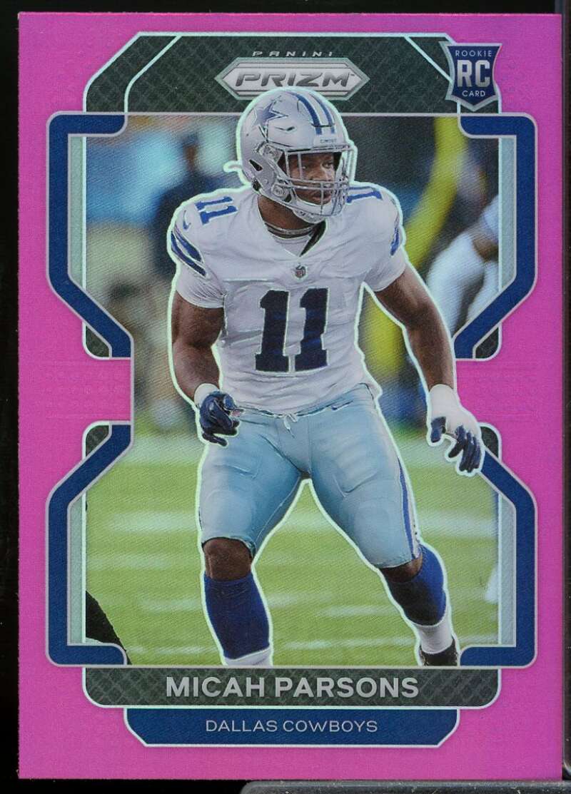 Micah Parsons Rookie Card 2021 Panini Prizm Prizms Pink #382  Image 1