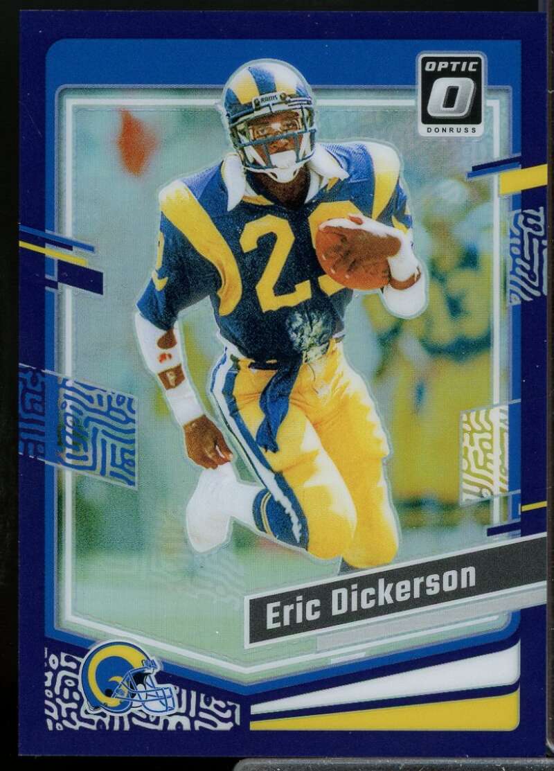 Eric Dickerson Card 2023 Donruss Optic Purple #111  Image 1