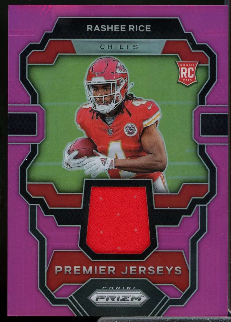 Rashee Rice Rookie Card 2023 Panini Prizm Rookie Premier Jerseys Pink #15  Image 1