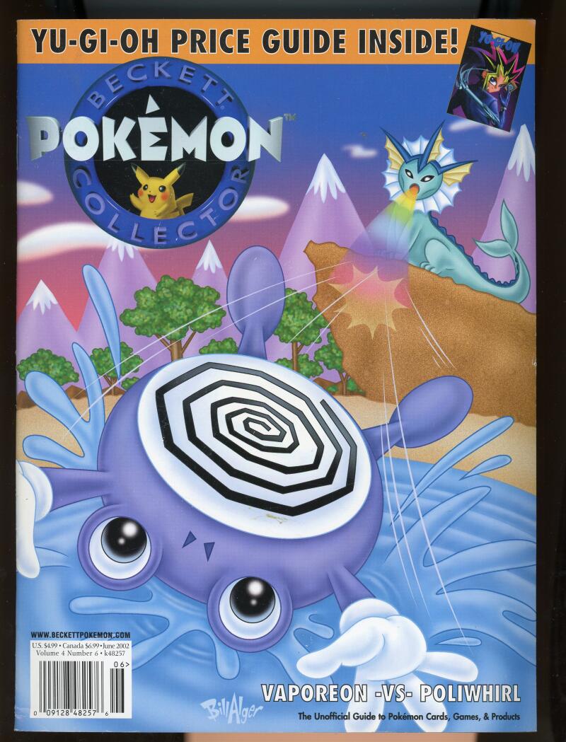 Pokemon Beckett Collector Vol. 4 #6 June 2002 Vaporeon vs Poliwhirl Image 1