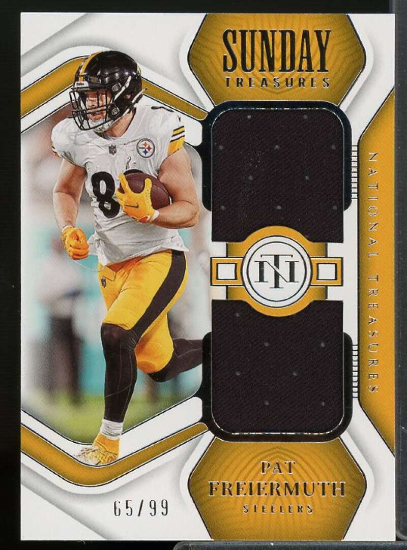 Pat Freiermuth 2022 Panini National Treasures Sunday Treasures Materials #12  Image 1