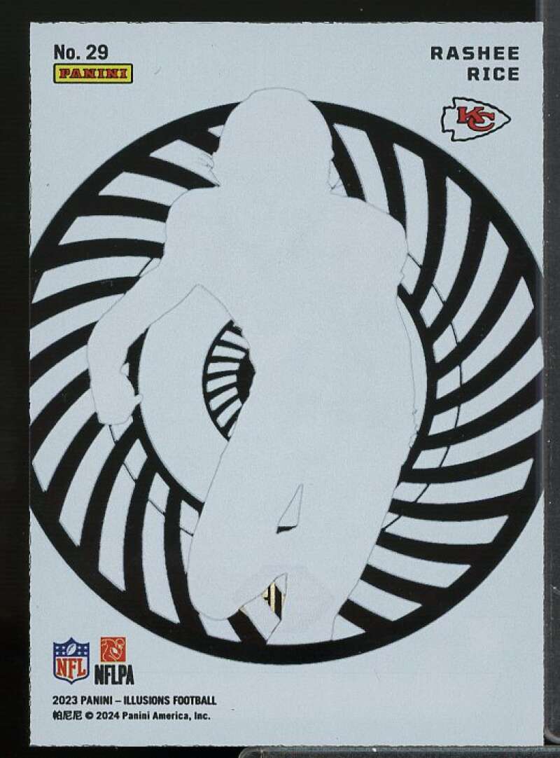 Rashee Rice Rookie Card 2023 Panini Illusions Mystique Emerald #29  Image 2