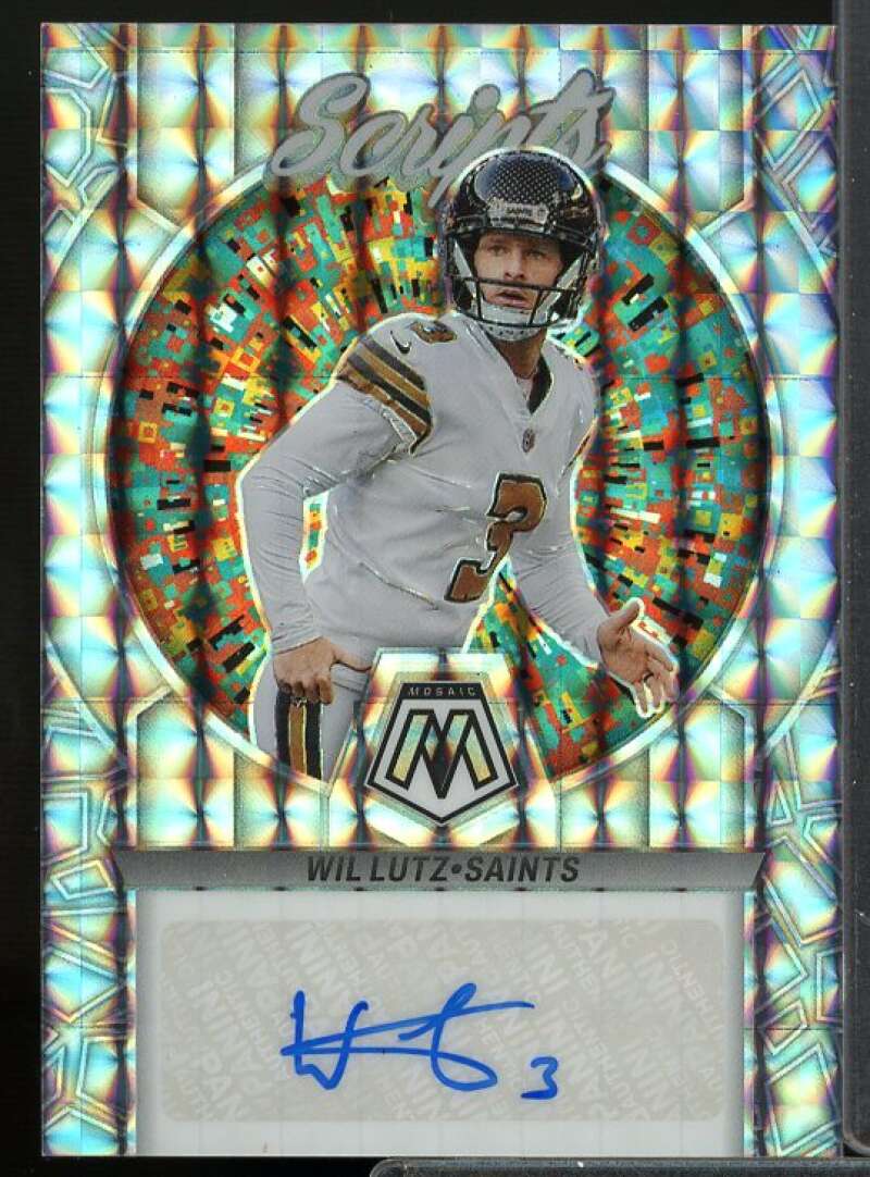 Wil Lutz Rookie Card 2023 Panini Mosaic Scripts #11  Image 1