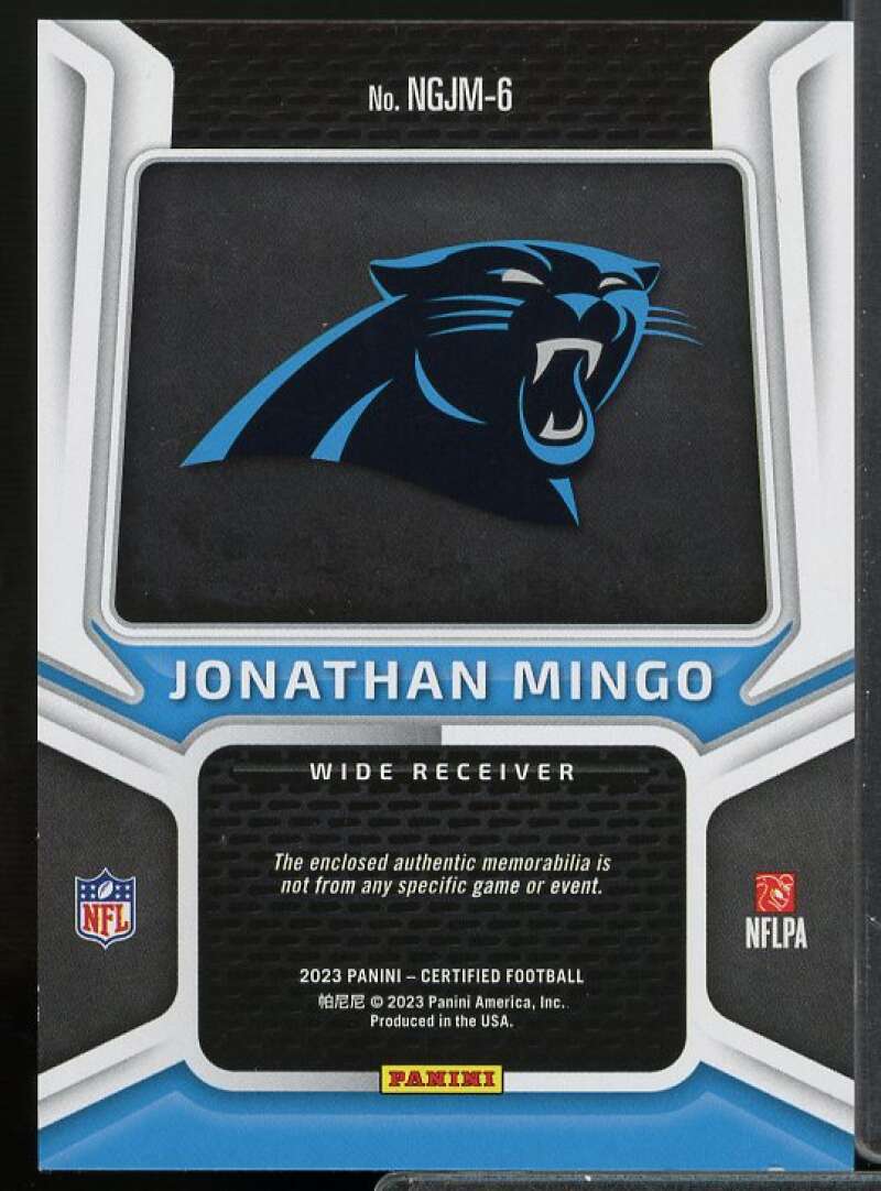 Jonathan Mingo Rookie 2023 Certified New Generation Jerseys Mirror Bronze #6  Image 2