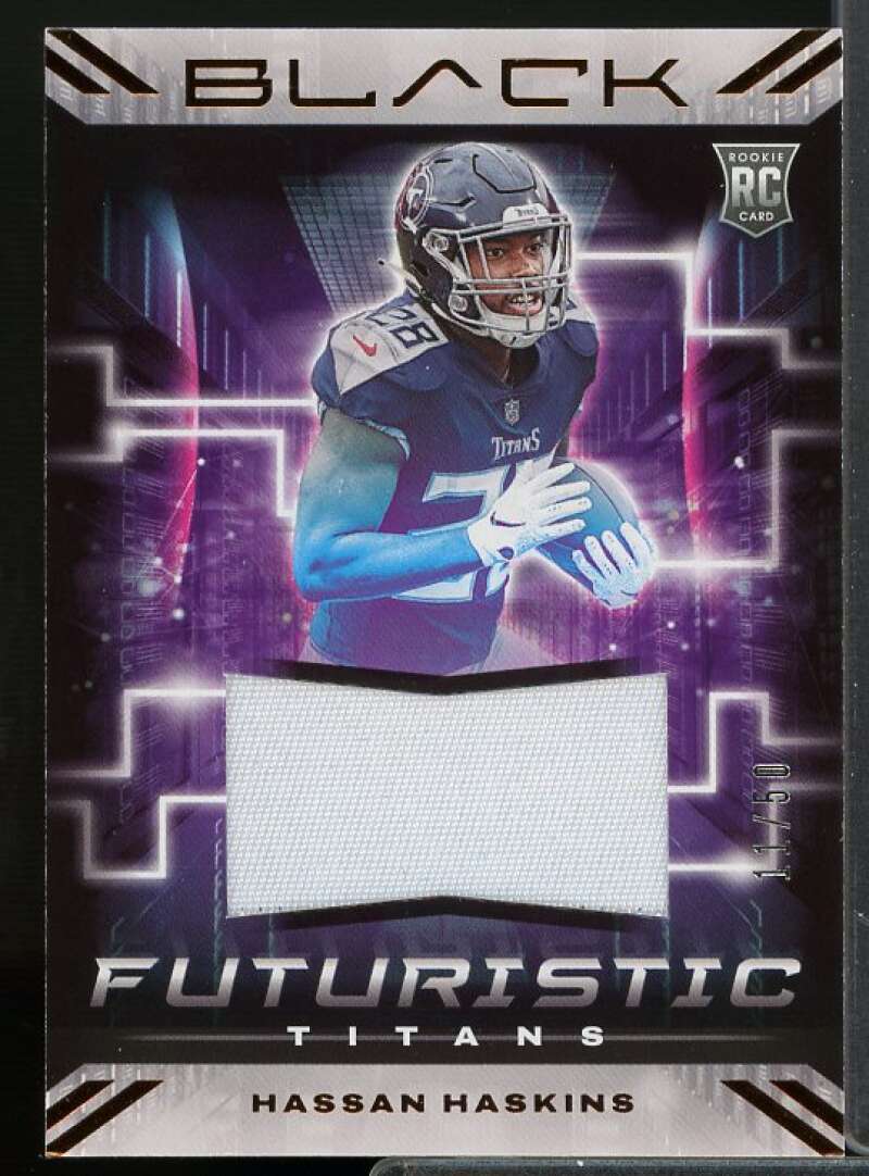 Hassan Haskins Rookie 2022 Panini Black Futuristic Jerseys Copper Copper #39  Image 1