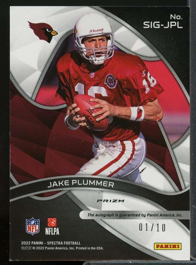 Jake Plummer Card 2022 Panini Spectra Signatures Neon Orange #1  Image 2