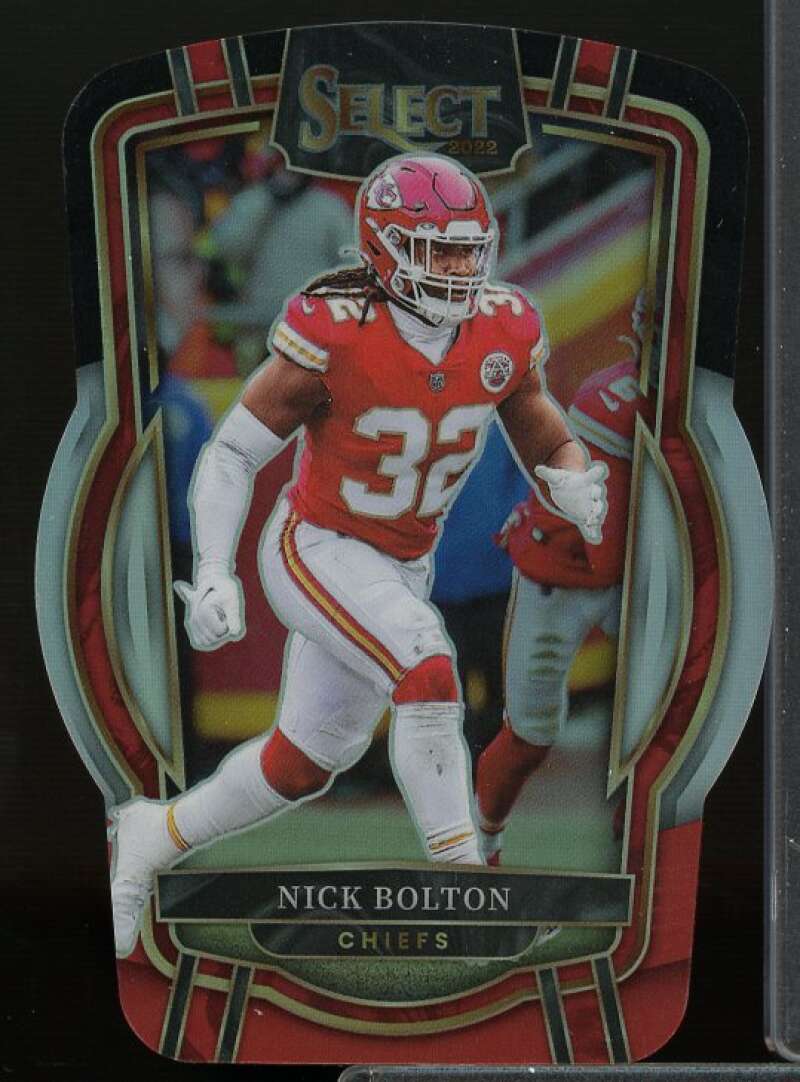 Nick Bolton Card 2022 Select Prizm Black and Red Die Cut #253  Image 1