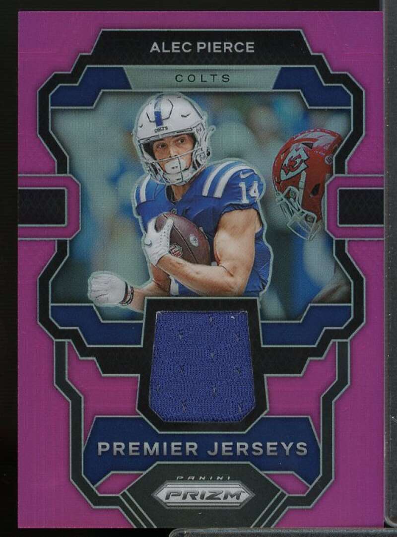 Alec Pierce Rookie Card 2023 Panini Prizm Premier Jerseys Pink #27  Image 1