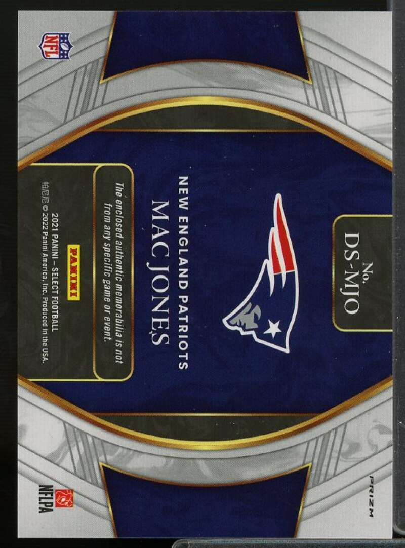Mac Jones Rookie Card 2021 Select Draft Selections Memorabilia Prizm Red #5  Image 2