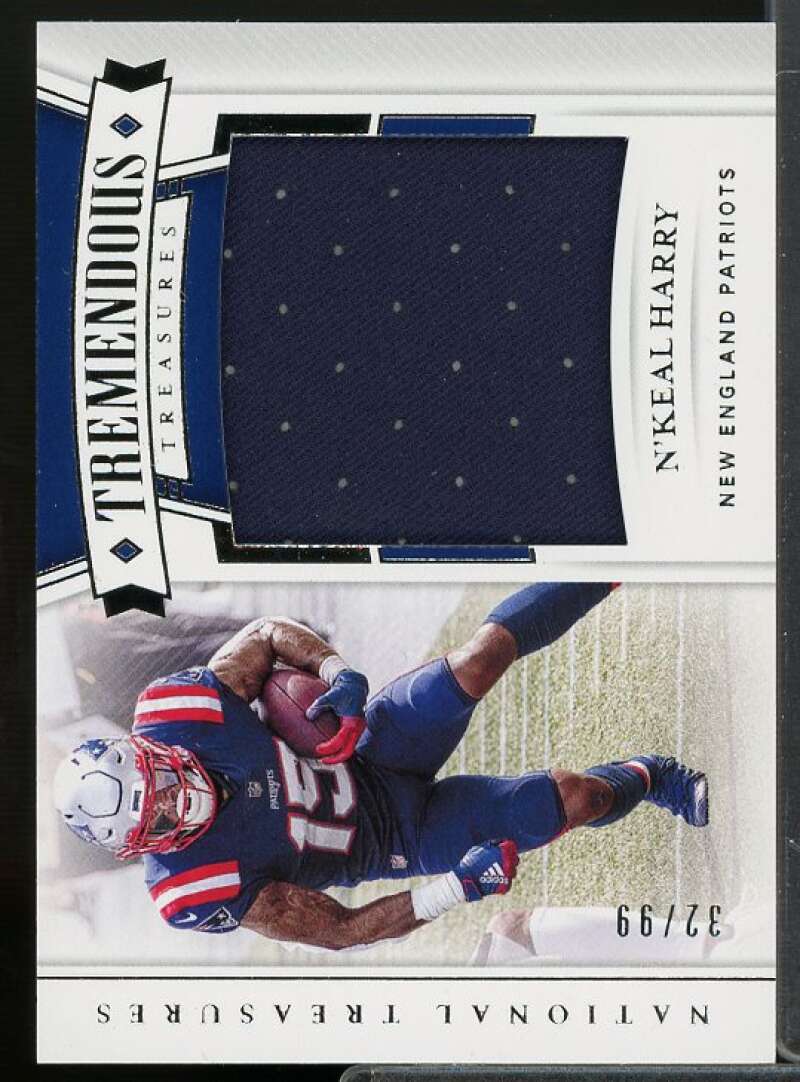 N'Keal Harry 2020 Panini National Treasures Tremendous Treasures Materials #39  Image 1