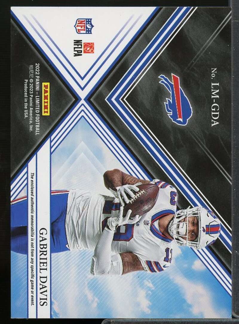 Gabriel Davis Card 2022 Limited Limitless Materials Ruby Spotlight #15  Image 2
