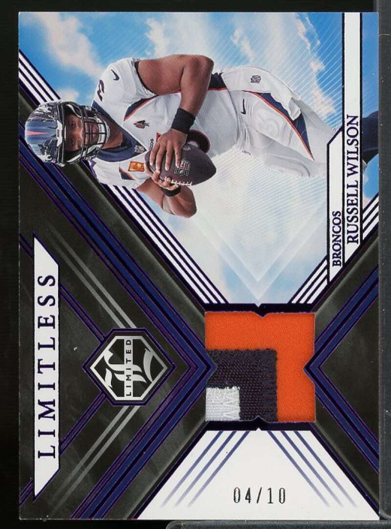 Russell Wilson Card 2022 Limited Limitless Materials Amethyst Spotlight #16  Image 1