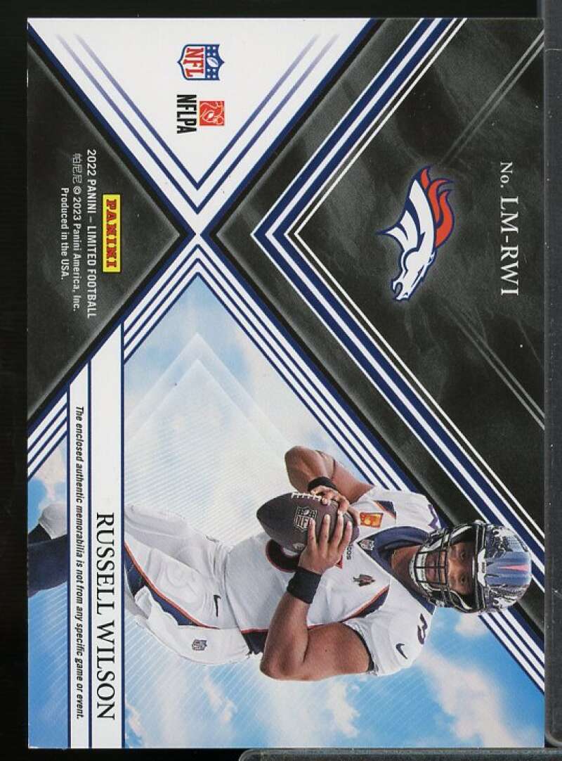 Russell Wilson Card 2022 Limited Limitless Materials Amethyst Spotlight #16  Image 2