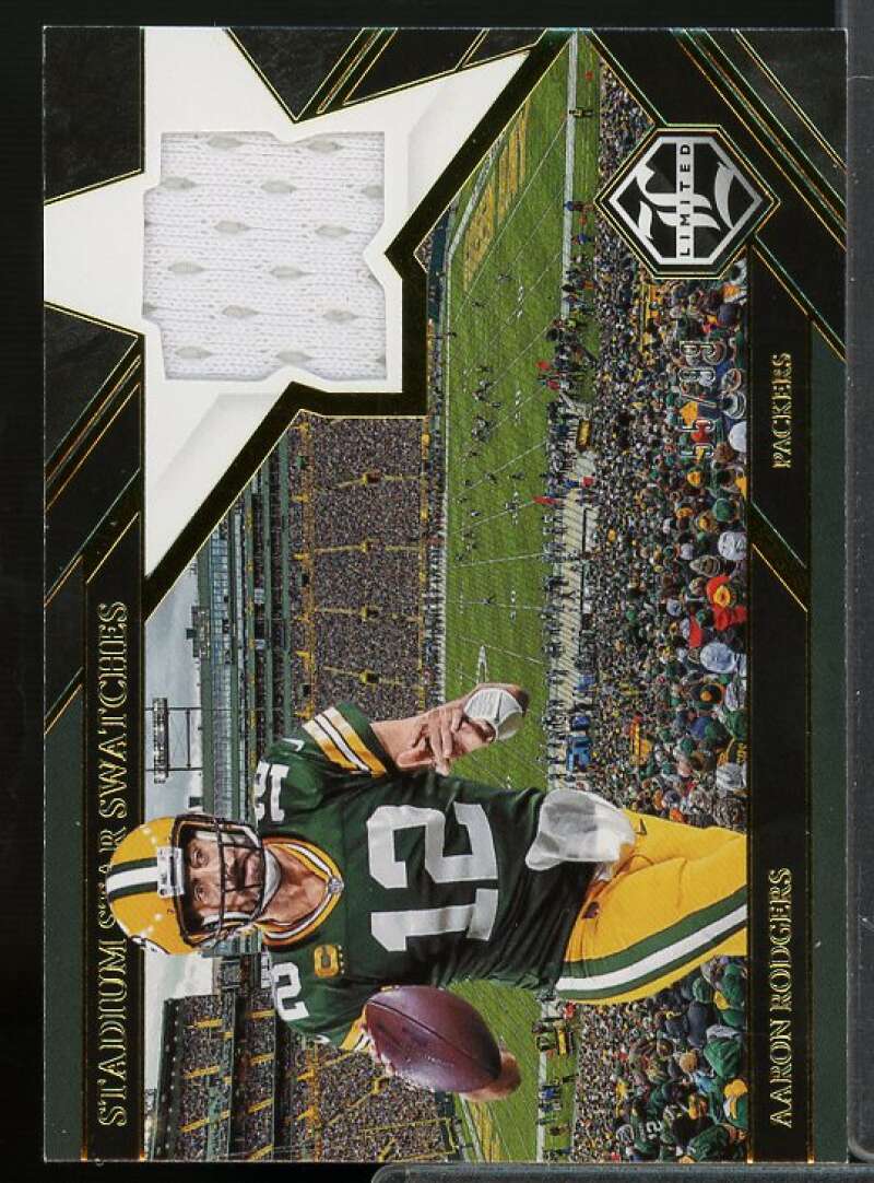 Aaron Rodgers Card 2022 Limited Stadium Star Swatches #4  Image 1