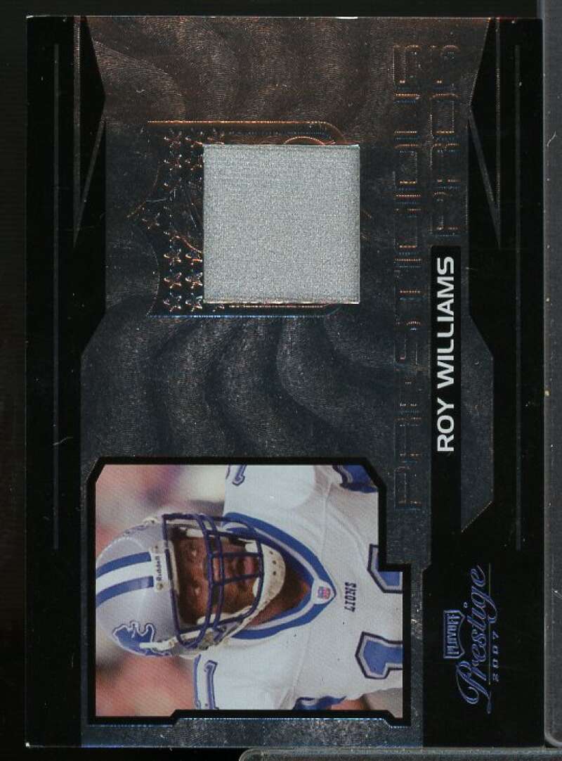 Roy Williams Rookie 2007 Playoff Prestige Prestigious Pros Materials Black #17  Image 1