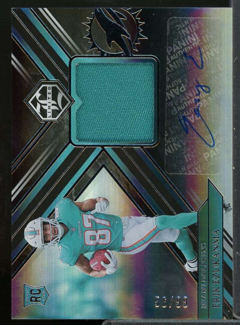 Erik Ezukanma JSY AU Rookie Card 2022 Limited Silver Spotlight #136  Image 1