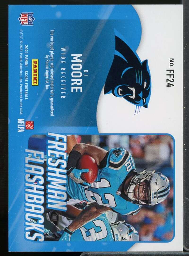 D.J. Moore Card 2021 Score Freshman Flashback Jerseys #24  Image 2