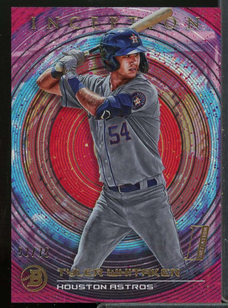 Tyler Whitaker Rookie Card 2022 Bowman Inception Fuchsia #96  Image 1